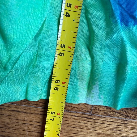 Hemant & Nandita Vida Blue Green Long Maxi Dress Kaftan $585 size Large - Picture 5 of 12